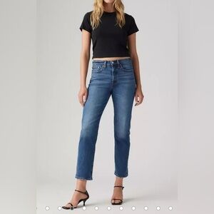 Levi's WEDGIE straight classic denim button fly Jeans